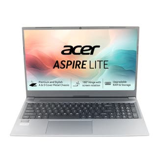 ACER Acer Aspire Lite, AMD Ryzen 3 7330U processor, 8 GB RAM, 512 GB SSD, Full HD IPS, 15.6"/39.62 cm, Windows 11 Home, MS Office, Steel Gray, 1.59 kg, AL15-41, Thin and Light Laptop