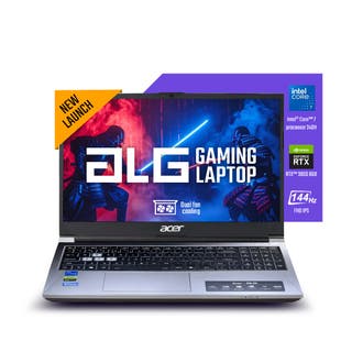 ACER Acer ALG Gaming Laptop, Intel Core 7-240H processor, NVIDIA GeForce RTX 3050 - 6GB GDDR6, 16 GB RAM, 512 GB SSD, FHD, 15.6"/39.62 cm, 144Hz, Windows 11 Home, MS Office, Titanium Gray, 1.99kg, AL15G-53, RGB keyboard