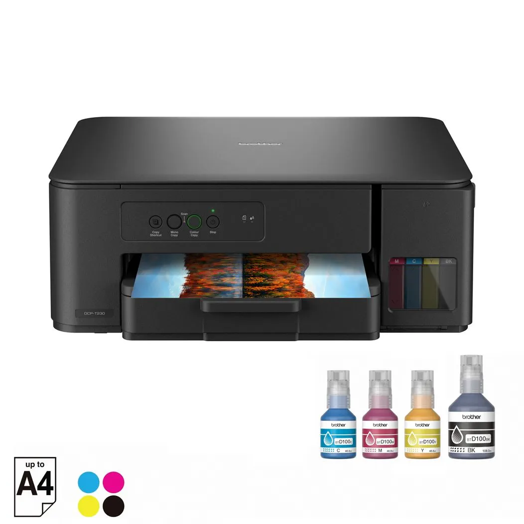 BROTHER DCP-T230 Multifunction (Print Scan Copy) Ink Tank Printer