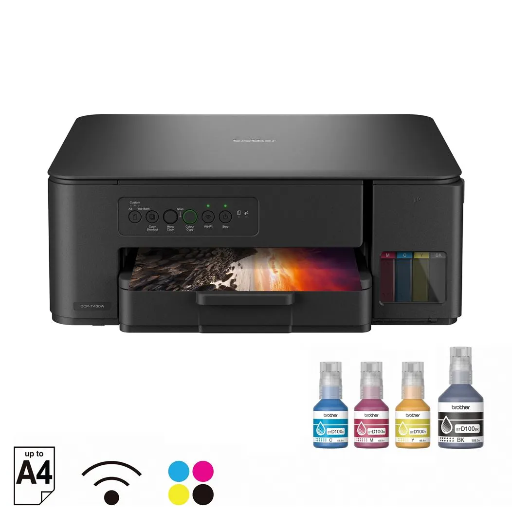 BROTHER DCP-T430W Multifunction (Print Scan Copy) WiFi Ink Tank Printer