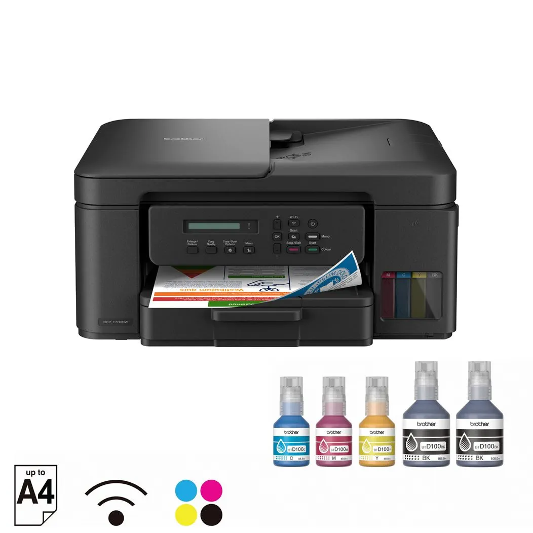 BROTHER DCP-T730DW Multifunction (Print Scan Copy) WiFi Auto Duplex ADF Ink Tank Printer