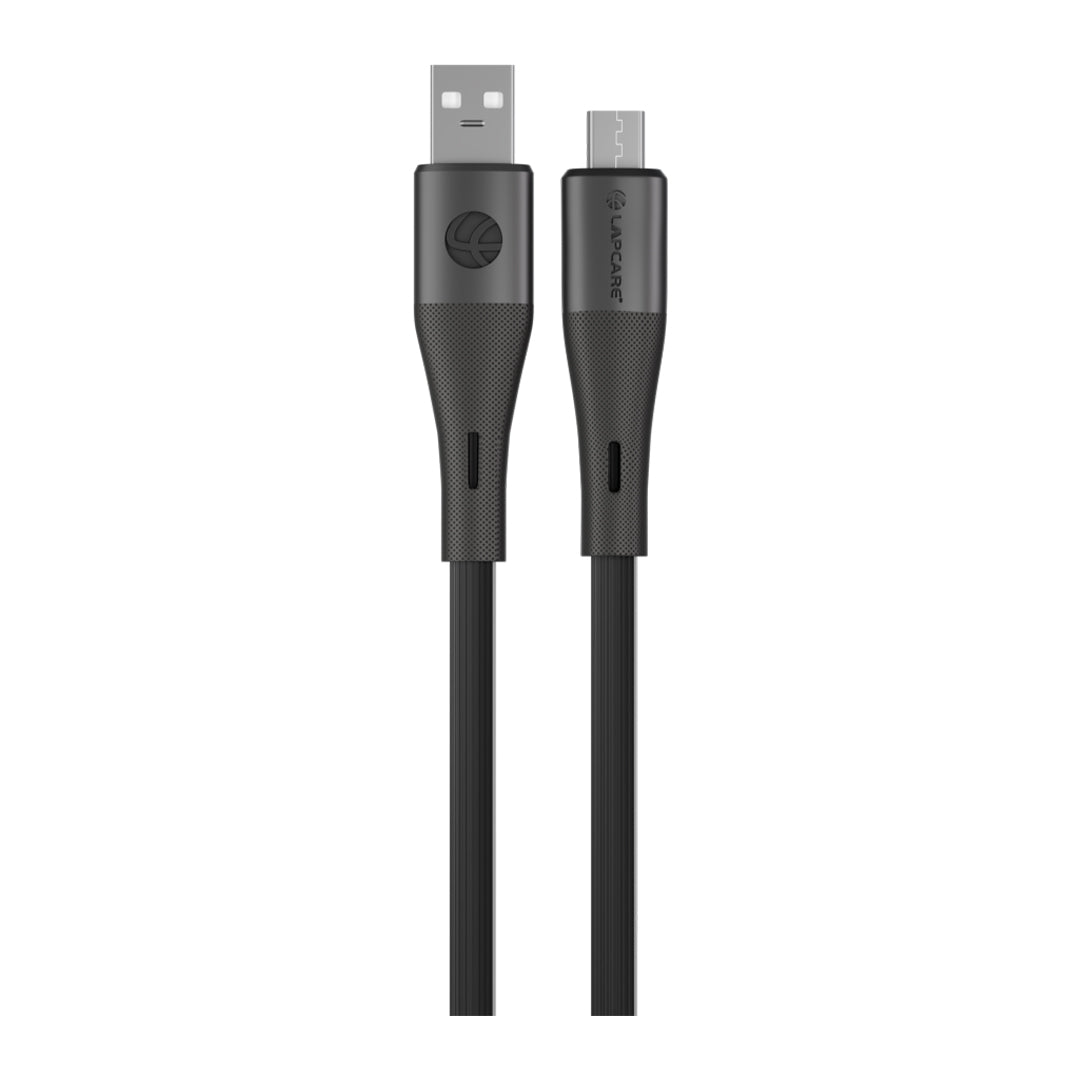 LAPCARE Lapcare HOOK 3A/20W USB TO Micro Fast Charging Data cable PVC Black (LTC-837)